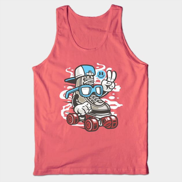 Rebel hipster roller skater Tank Top by Superfunky